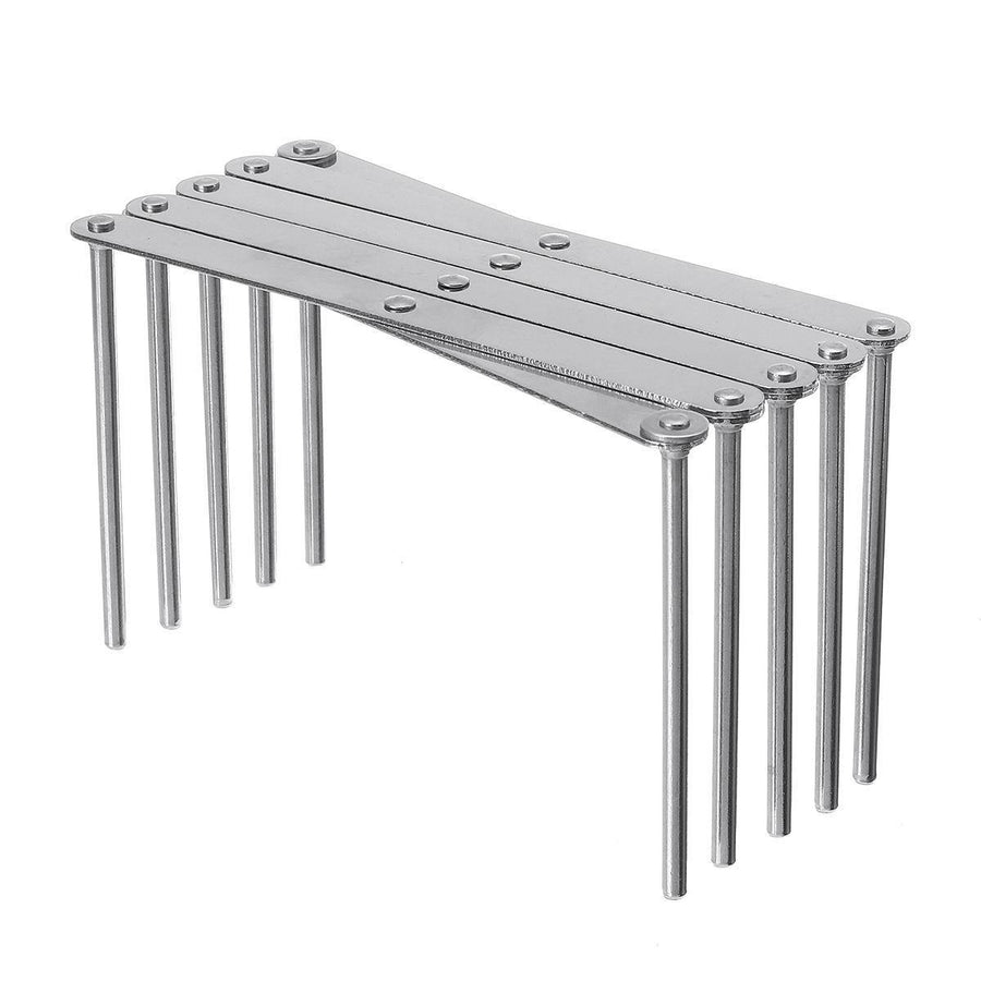 Stainless Steel Kitchen Storage Rack Adjustable Retractable Kitchen Pan Pot Organizer - MRSLM