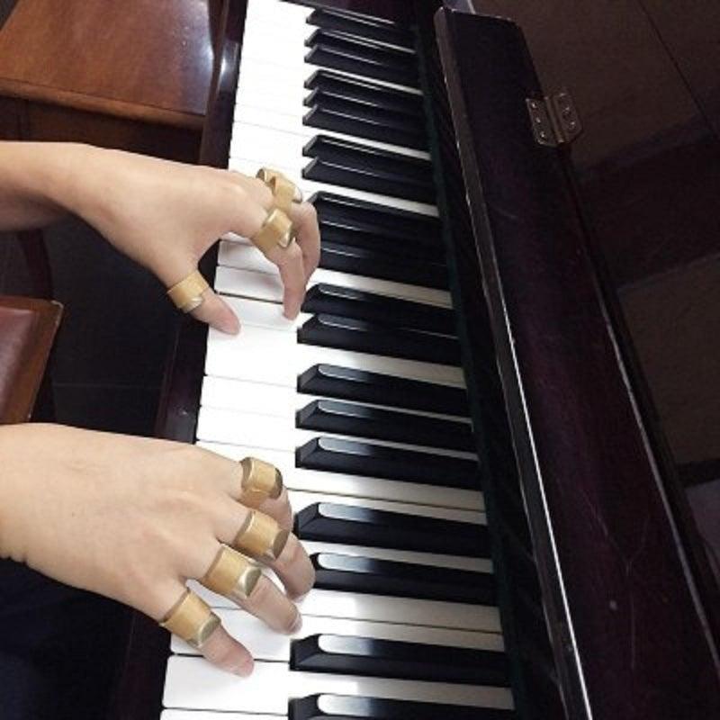 10 PCS Meideal Piano Finger Loader Piano Practice Fingering Training Orthosis - MRSLM