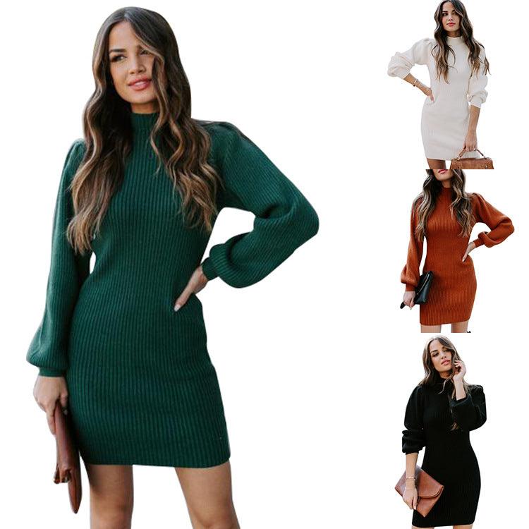 Thickened and tight knit wool dress - MRSLM