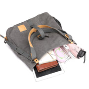 women's large canvas shoulder bag, view 4 - MRSLM
