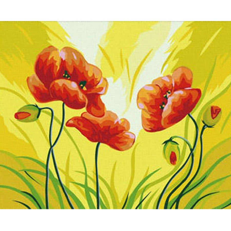 Oil Painting By Number Kit Flowers Painting DIY Acrylic Pigment Painting Set By Numbers Art Hand Craft Supplies - MRSLM