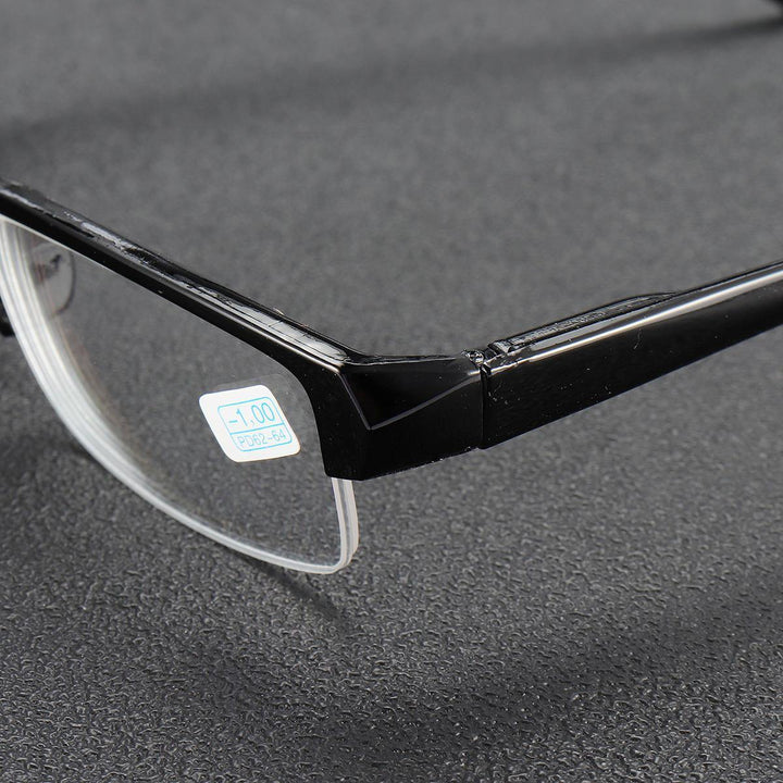Finished Coating Myopia Glasses Clear Optical Half-rim Nearsighted Glasses -100 To -400 - MRSLM