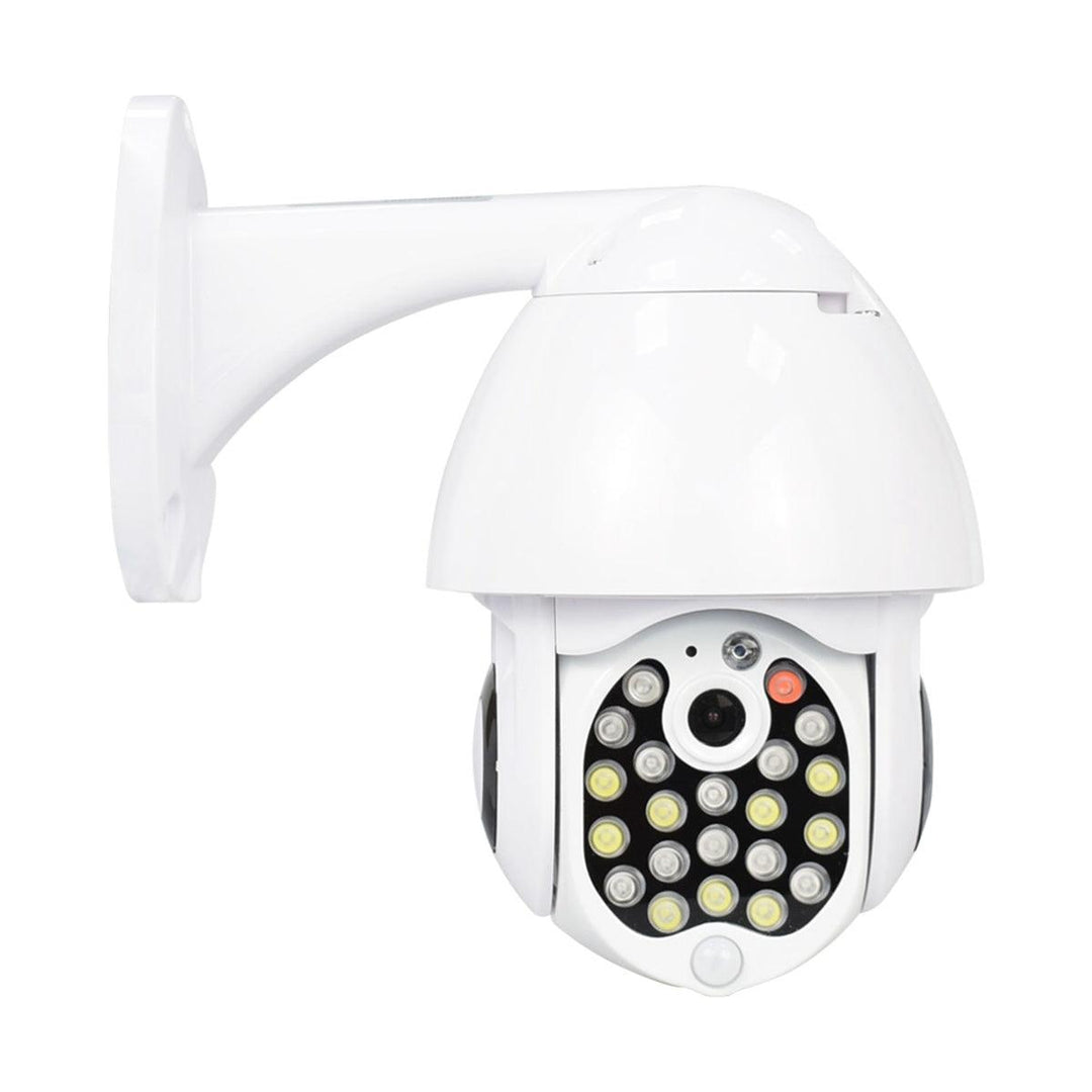 GUUDGO 21 LED IP Camera 8X Zoom WiFi Dome Surveillance Camera Full Color Night Vision IP66 Waterproof Pan/Tilt Rotation - MRSLM