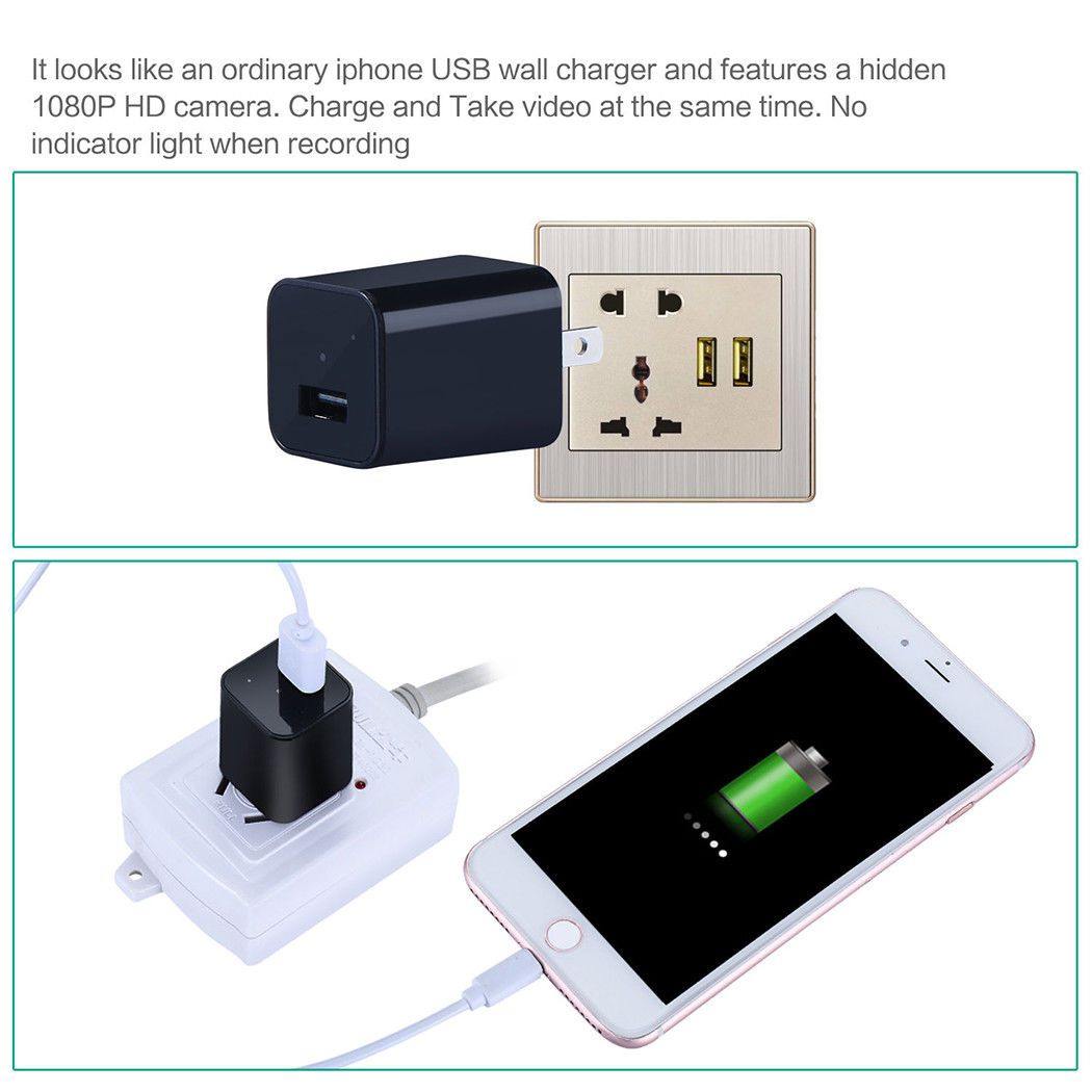 Wireless Wifi Mini Camera USB Charger Baby Camera Security Nights Vision - MRSLM