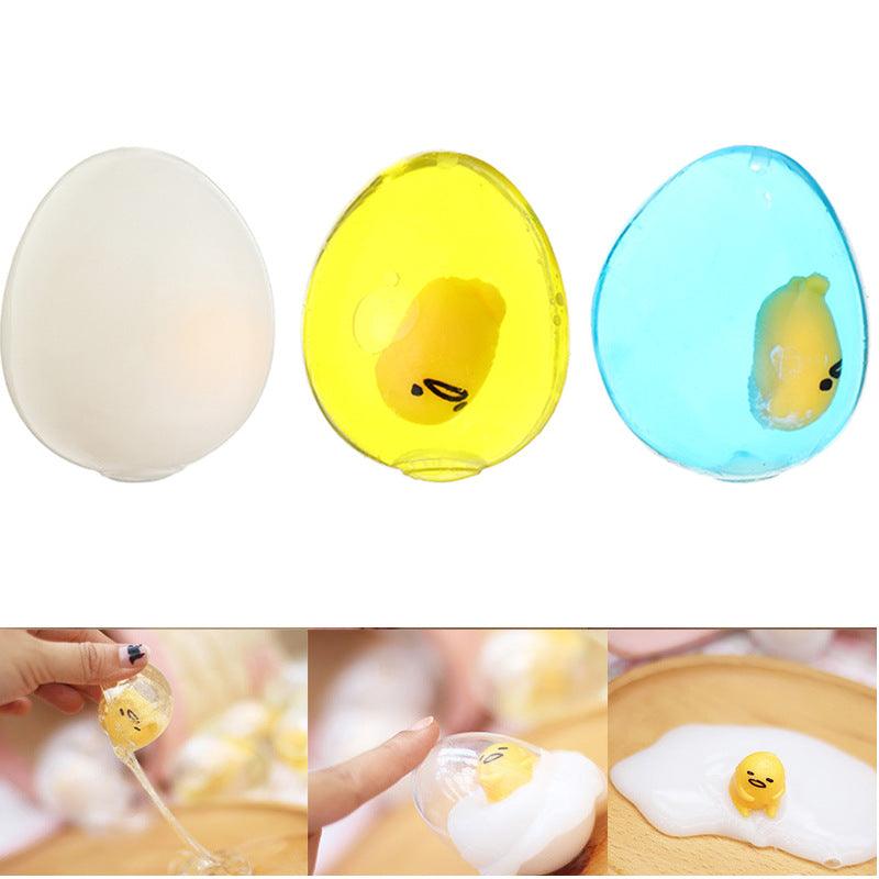 Squishy Yolk Grinding Transparent Egg Stress Reliever Squeeze Stress Party Fun Gift - MRSLM