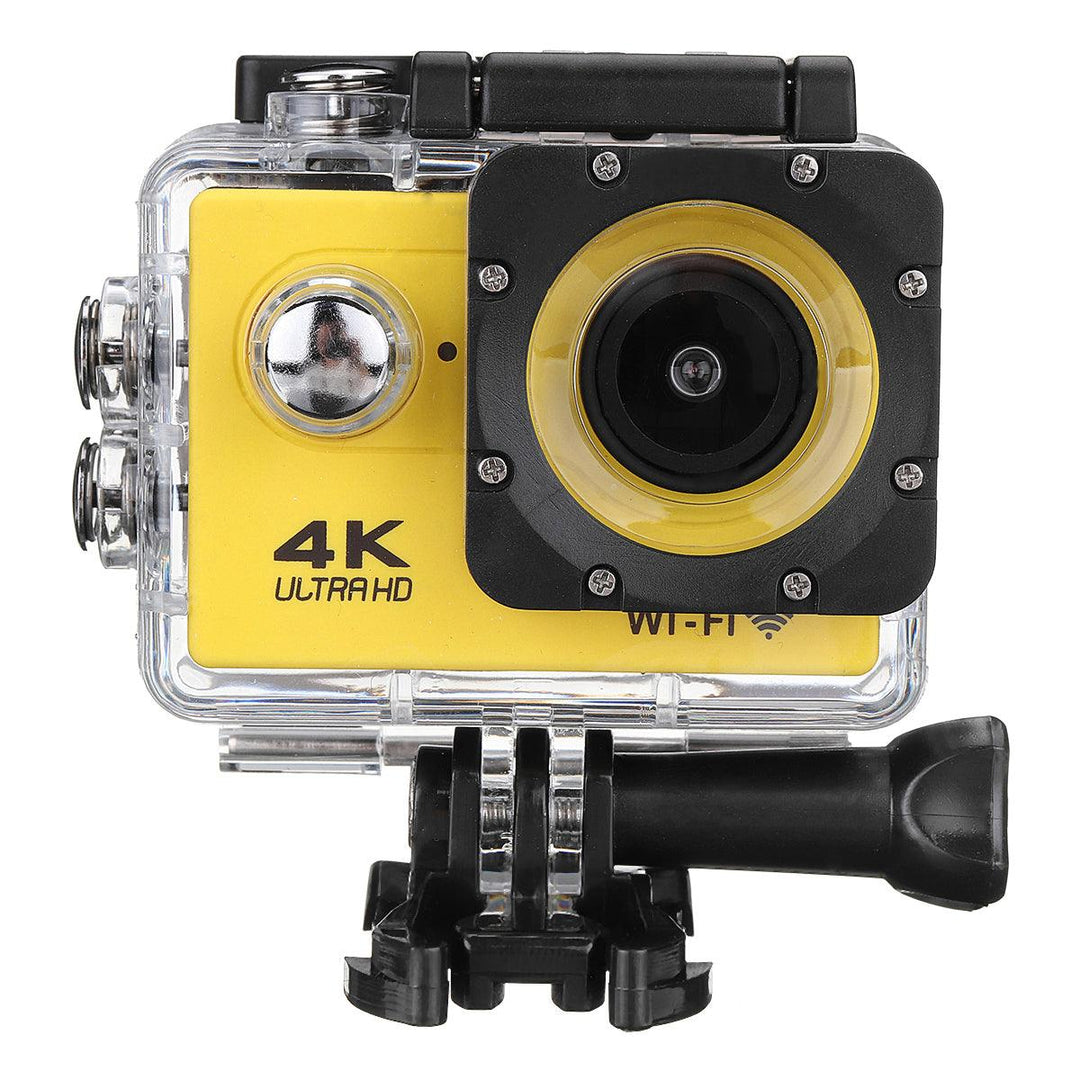 4K Action Camera WiFi Sports Camera Ultra HD 30M 170° Wide Angle Waterproof DV Camcorder with EIS Gyroscope Dual Anti Shake - MRSLM