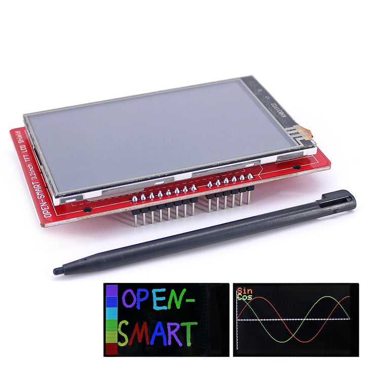 3.2 inch TFT LCD Display Module Touch Screen Shield Kit Onboard Temperature Sensor + Touch Pen/TF card/Mega2560 - MRSLM