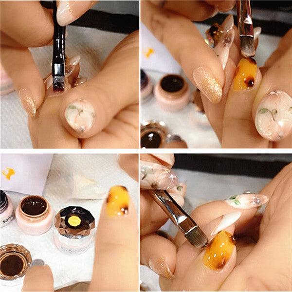 Nail Art Brush Pen Painting DIY Creating Design Tools Acrylic Gel Polish - MRSLM