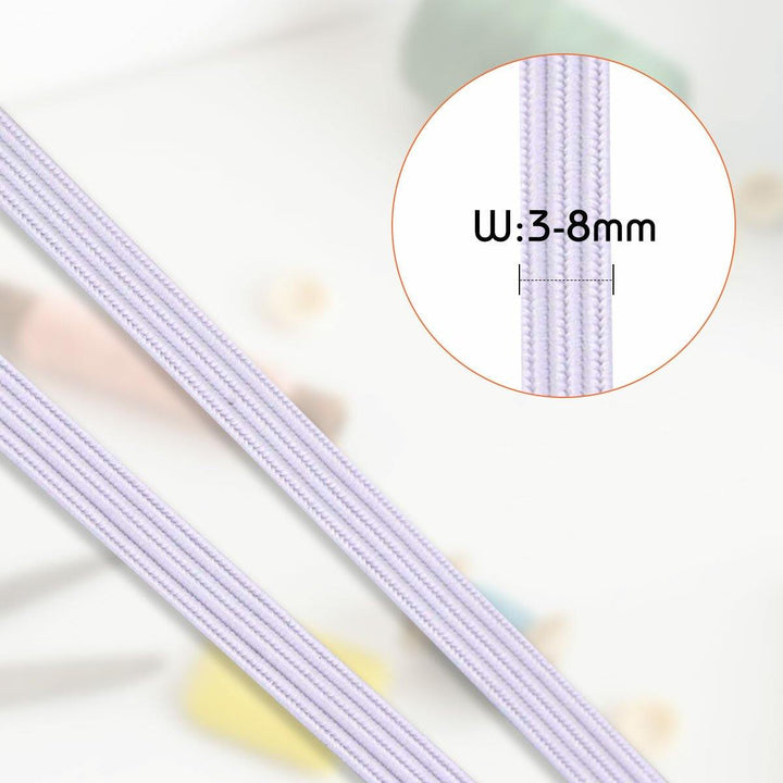 Rubber Band 3mm Wide Flat Elastic Thread Used For Sewing Different Clothes And Hats Rubber 182m Long White - MRSLM