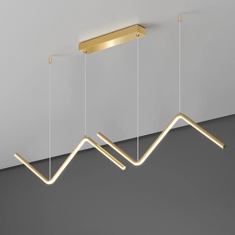 LED Chandelier Minimalist Design for Living Room Bedroom Kitchen Creative Art Wall Suspension Light Fixtures - MRSLM