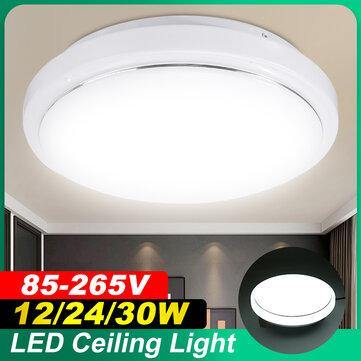 11'' 30W/24W/12W LED Ceiling Light Thin Flush Mount Fixture Lamps Bathroom Home - MRSLM