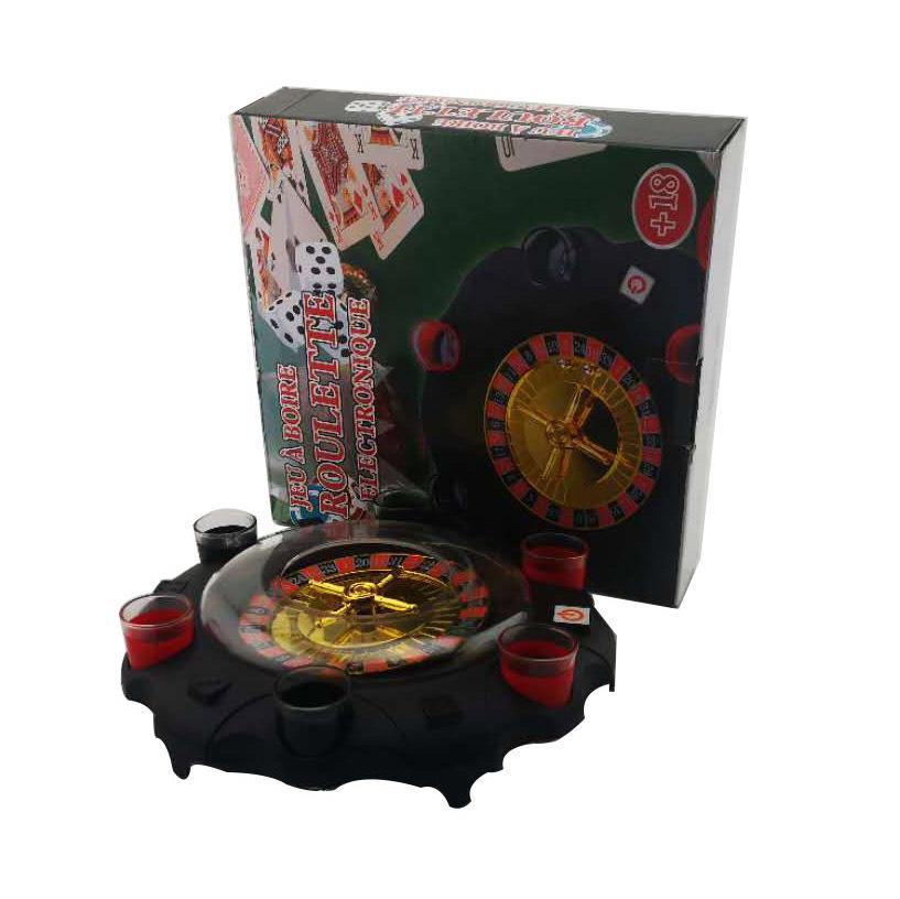 Electric Russian Lucky Wheel Roulette Wine Set (Photo color) - MRSLM