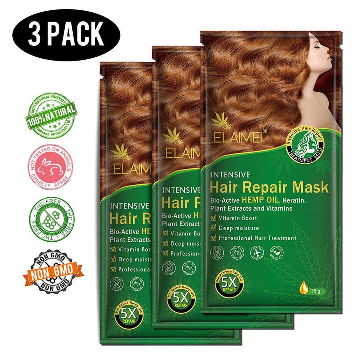 ELAIMEI Hair Repair Mask Damage Nutritional Mask Free Steam Hair Conditioner - MRSLM