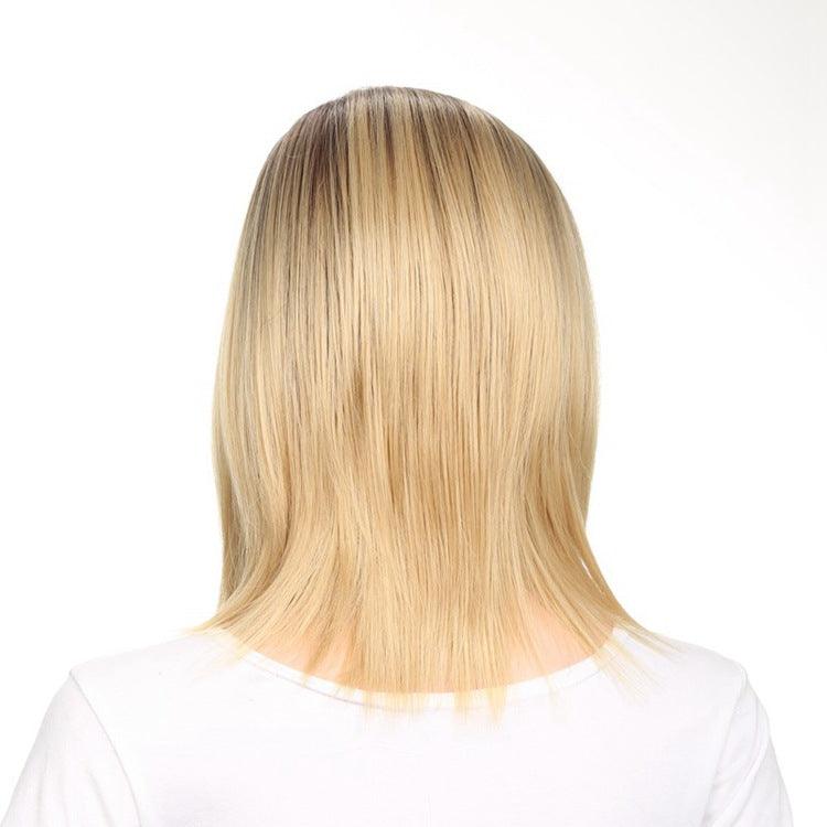 Short straight wig (Gold) - MRSLM