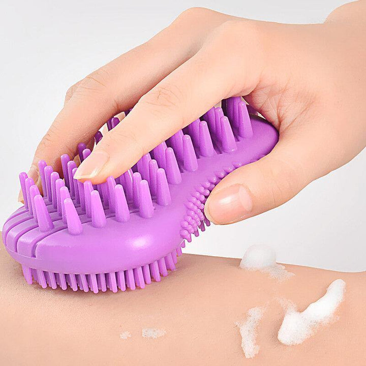 Silicone Bath Brushes Kids Women Men Soft Brush Head Exfoliating Body Scrub Brush - MRSLM