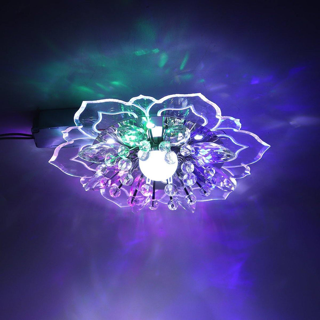 9W Modern Crystal LED Ceiling Light Fixture Pendant Lamp Lighting Chandelier - MRSLM