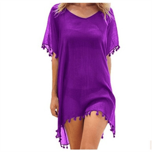 loose chiffon beach tunic, view 11 - MRSLM