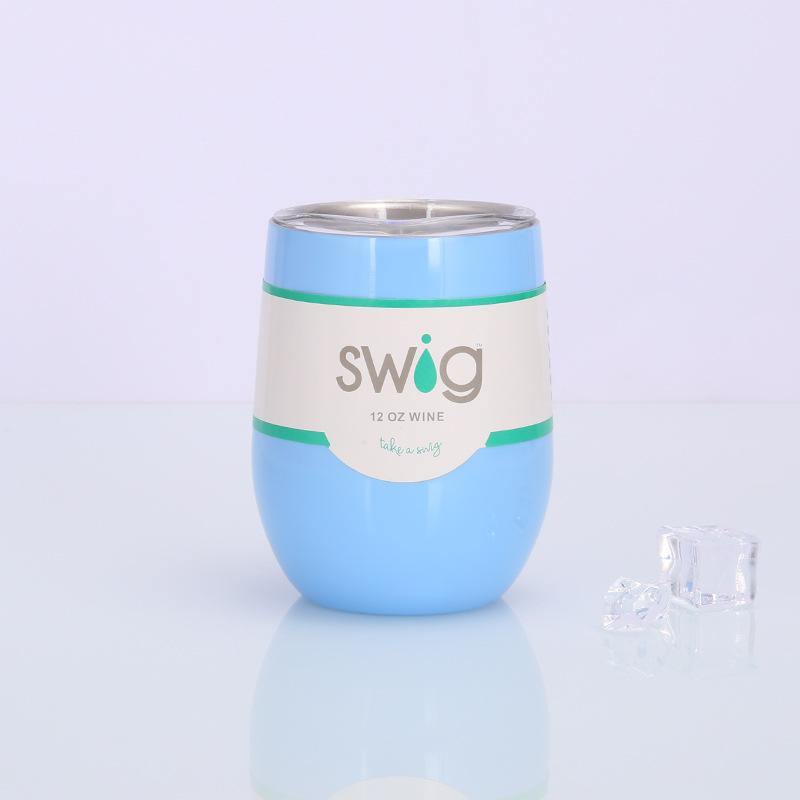 Swig eggshell cup 12oz stainless steel wine mug - MRSLM
