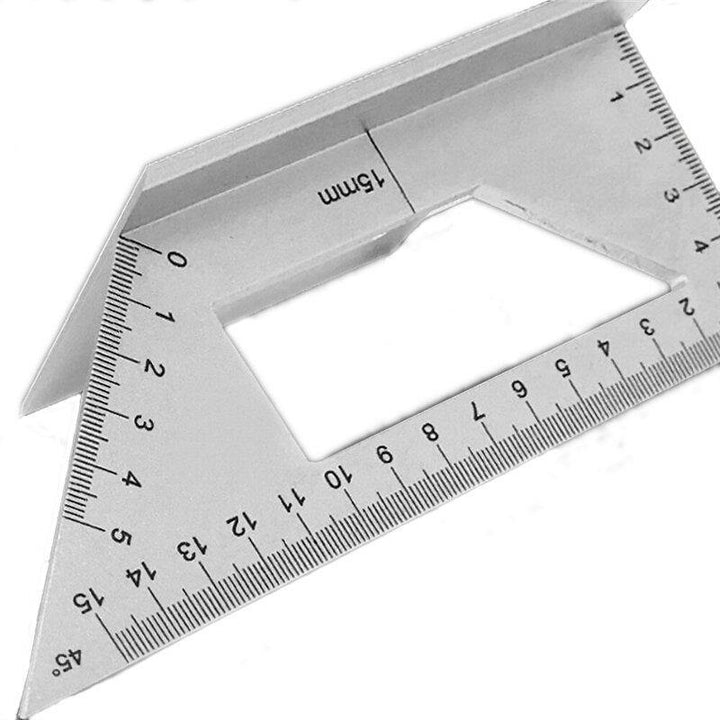 Multifunctional 45/90 Degree Square Angle Ruler Gauge Measuring Woodworking Tool - MRSLM
