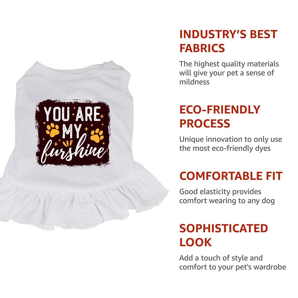 Cute Quote Dog Sundress - Furshine Dog Dress Shirt - Text Design Dog Clothing - MRSLM