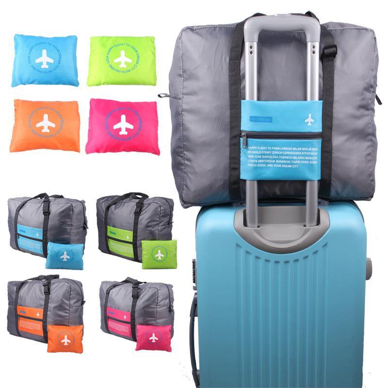 Large Capacity Foldable Travel Bag Nylon Waterproof Gym Duffel Bag Folding Traveling Clothes Storage Organizer - MRSLM