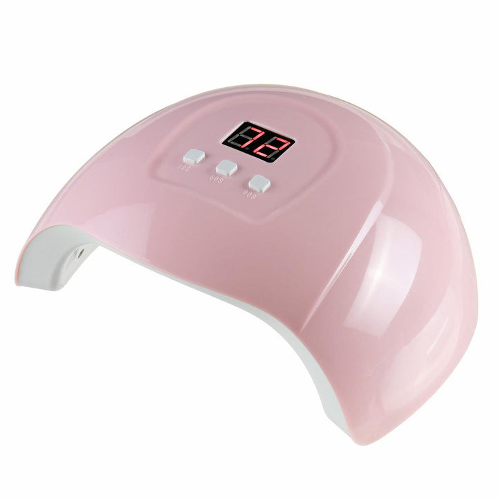 Nail Dryer 30W UV LED Lamp Nail Lamp For Curing All Gels Builder Polish Varnish Manicure Salon Nail Art Tools (Pink) - MRSLM