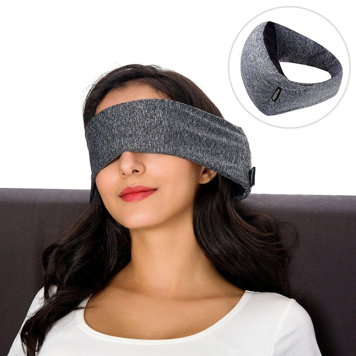 Goggles Neck Support Pillow Portable Travel Compact Pillow And Eye Mask 2 in 1-soft For Airplane Napping Trip Supplies Customized Sleep Positions - MRSLM