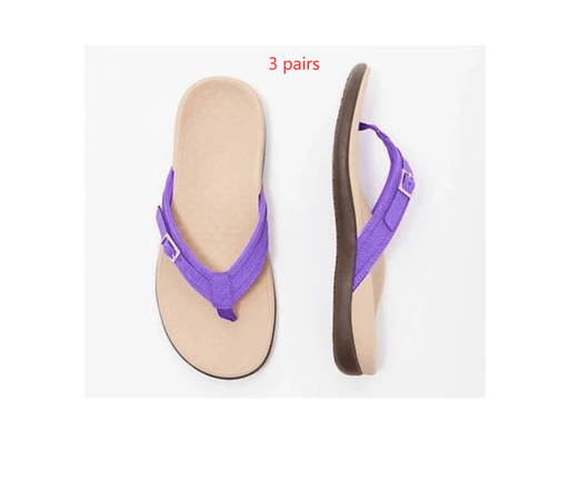 Women's flat casual flip-flop sandals, view 7 - MRSLM
