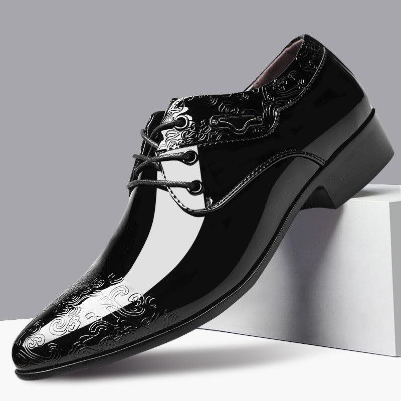 Glossy Men's Business Formal Shoes Fashion Casual Shoes - MRSLM