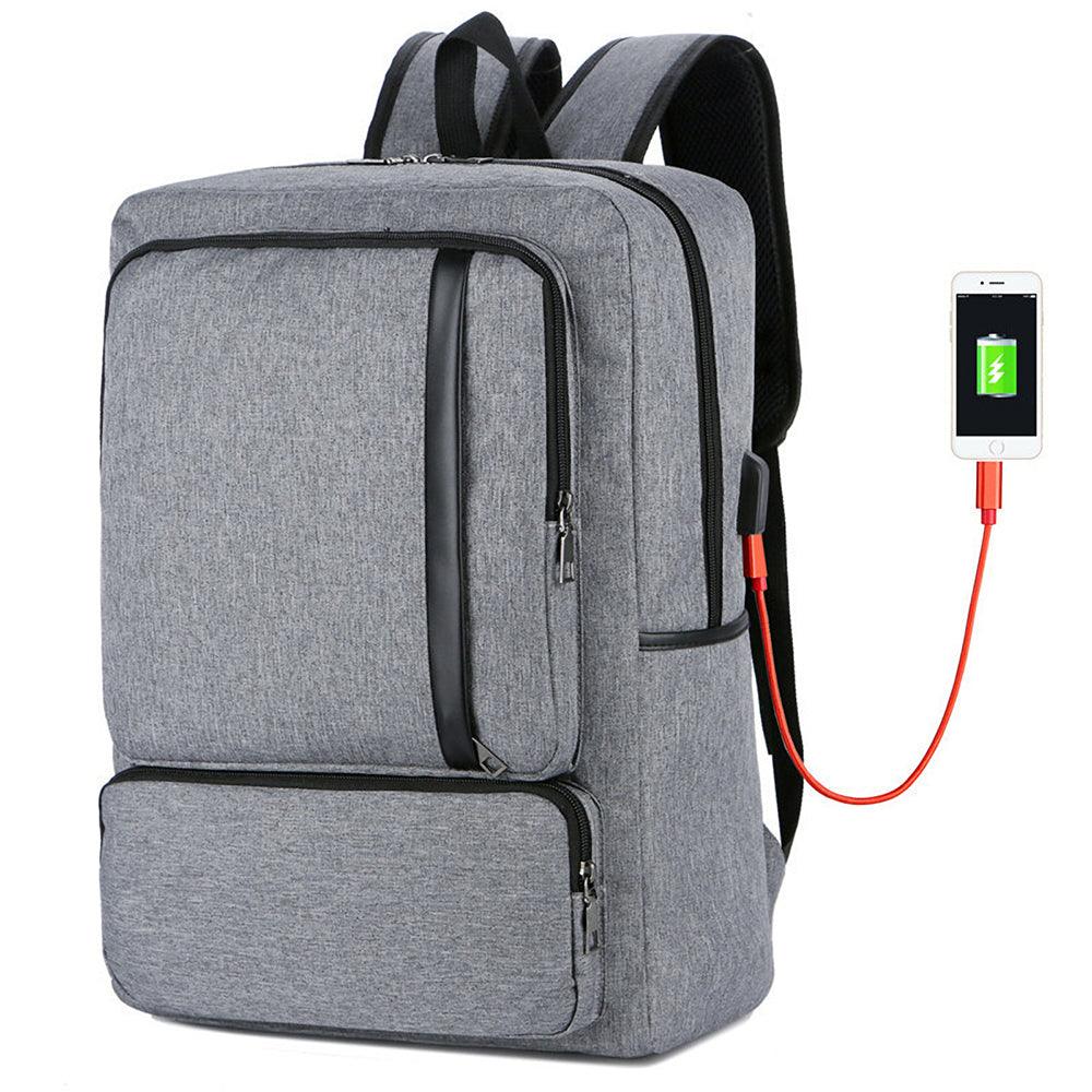 FLAME HORSE Laptop Bag Business Men's Backpack with USB Charging Travel Shoulders Bag for 15.6 inch Notebook - MRSLM