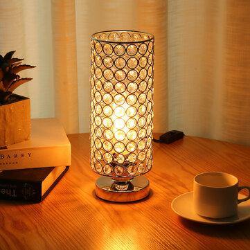 Modern Design Table Lamp Crystal Dimmer Lounge Bedside Table Light Home E27/E26 - MRSLM