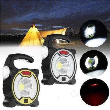 Portable Rechargeable Solar LED Flood Light Camping Lamp for Outdoor Work Hiking Fishing - MRSLM