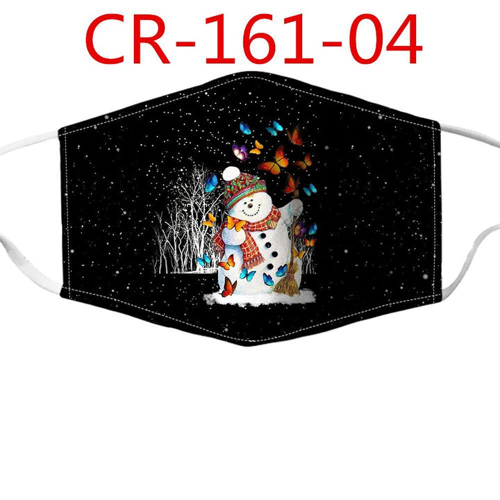 Christmas Print Adjustable and Insertable Chip Mask - MRSLM