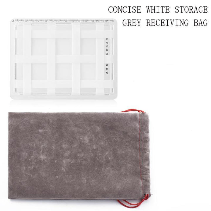 Portable Transparent Storage Board Cosmetic Bag Gift Creative With Makeup Mirror Storage Bag - MRSLM
