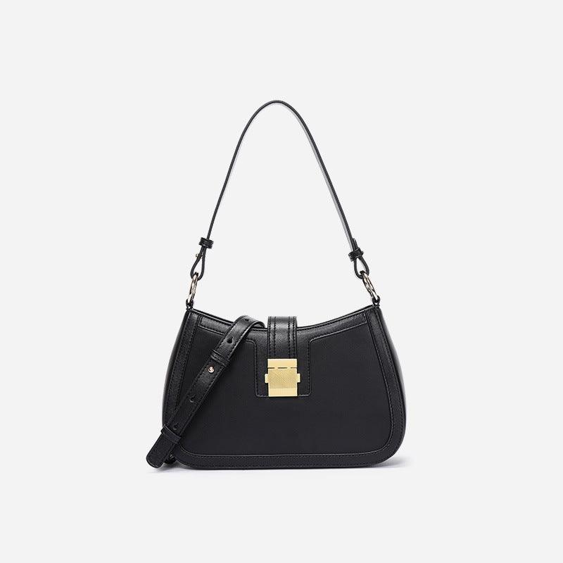 All-match one-shoulder cowhide bag, view 6 - MRSLM