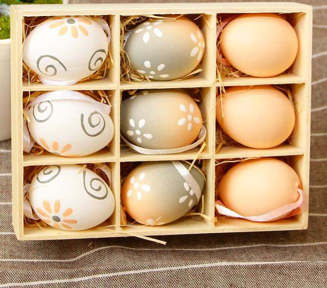 Honana HC-001 9pcs/set Easter Eggs Plastic Decoration Toys Wedding Birthday Party Decoration Home Decor - MRSLM