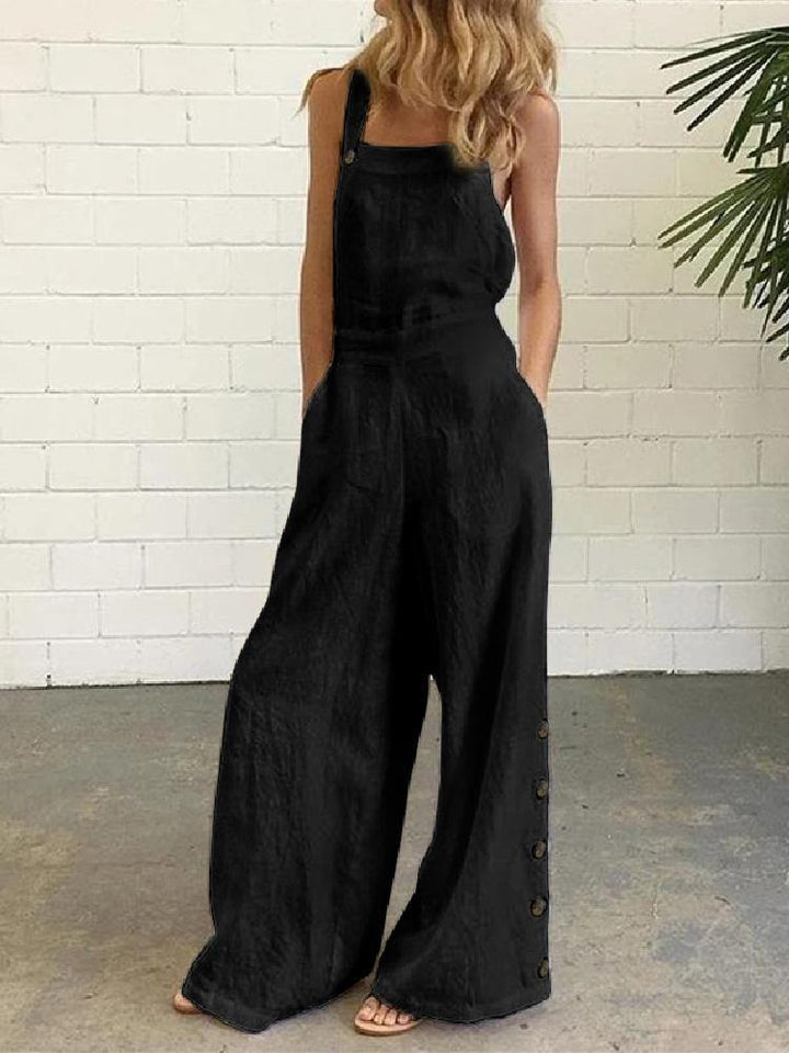 Stylish Women's Jumpsuit with Side Pockets - Perfect for Everyday Wear - MRSLM