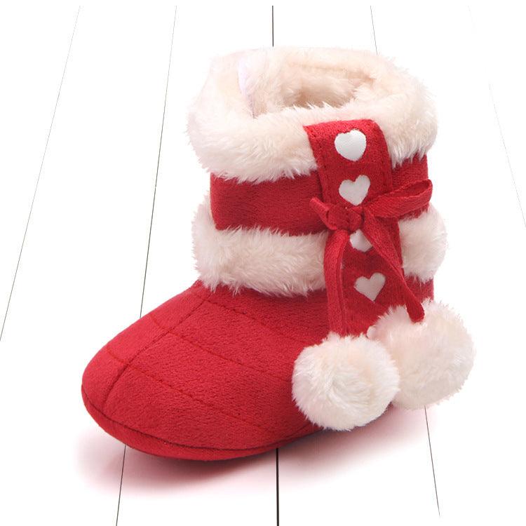 Bow stuffed baby toddler shoes - MRSLM