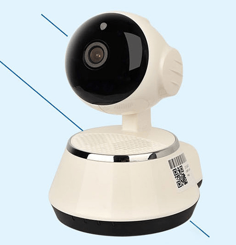Wireless IP Camera WIFI 720P Home Security Cam Micro SD Slot Support Microphone & P2P Free APP ABS Plastic - MRSLM