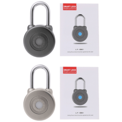Anti-theft keyless mobile phone Bluetooth padlock (Silver) - MRSLM
