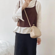 small round women's messenger bag, view 5 - MRSLM