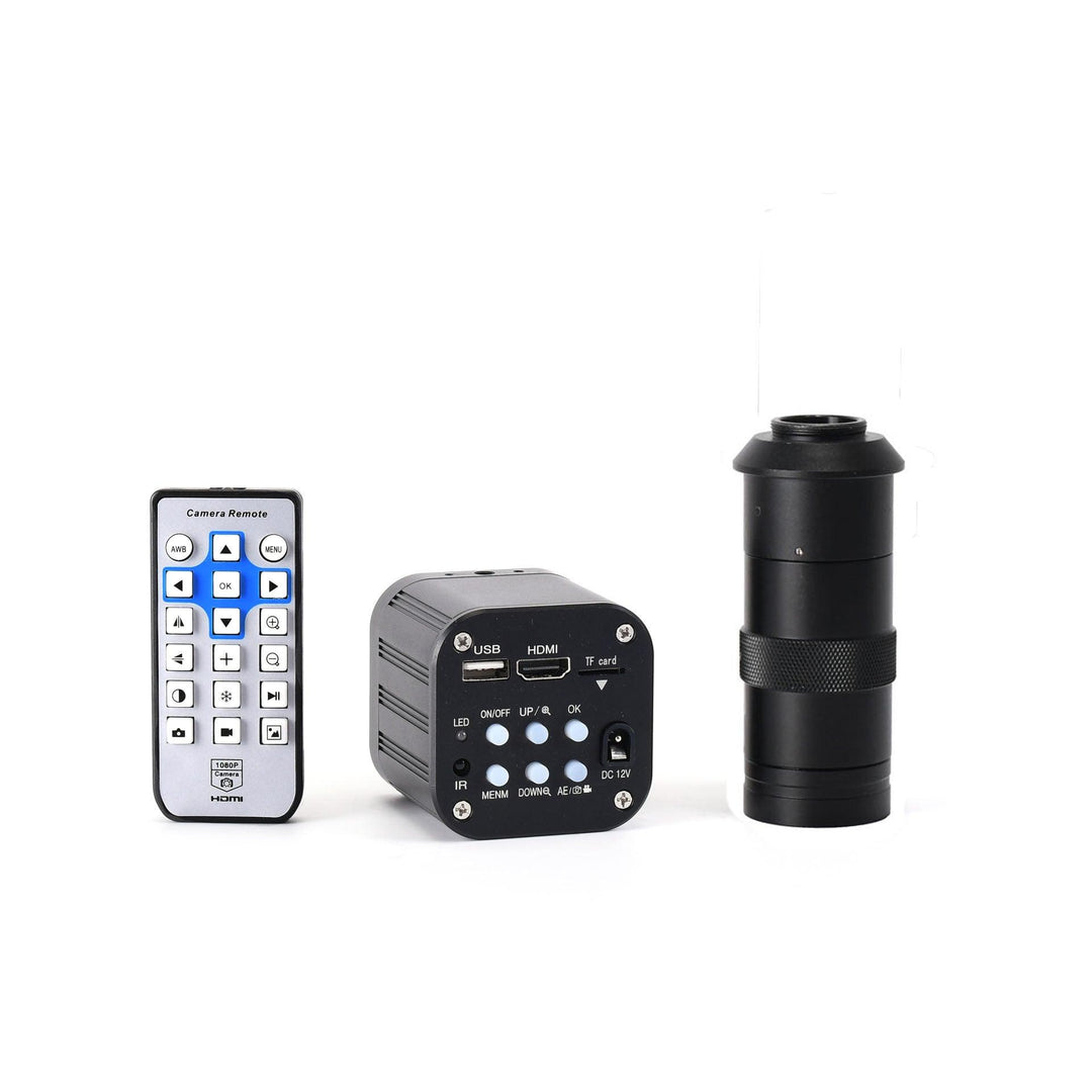 HAYEAR FHD 16MP 4K USB Industrial Electronic Digital Video Microscope Camera 130X 180X 300X C Mount Lens For Phone PCB Soldering - MRSLM