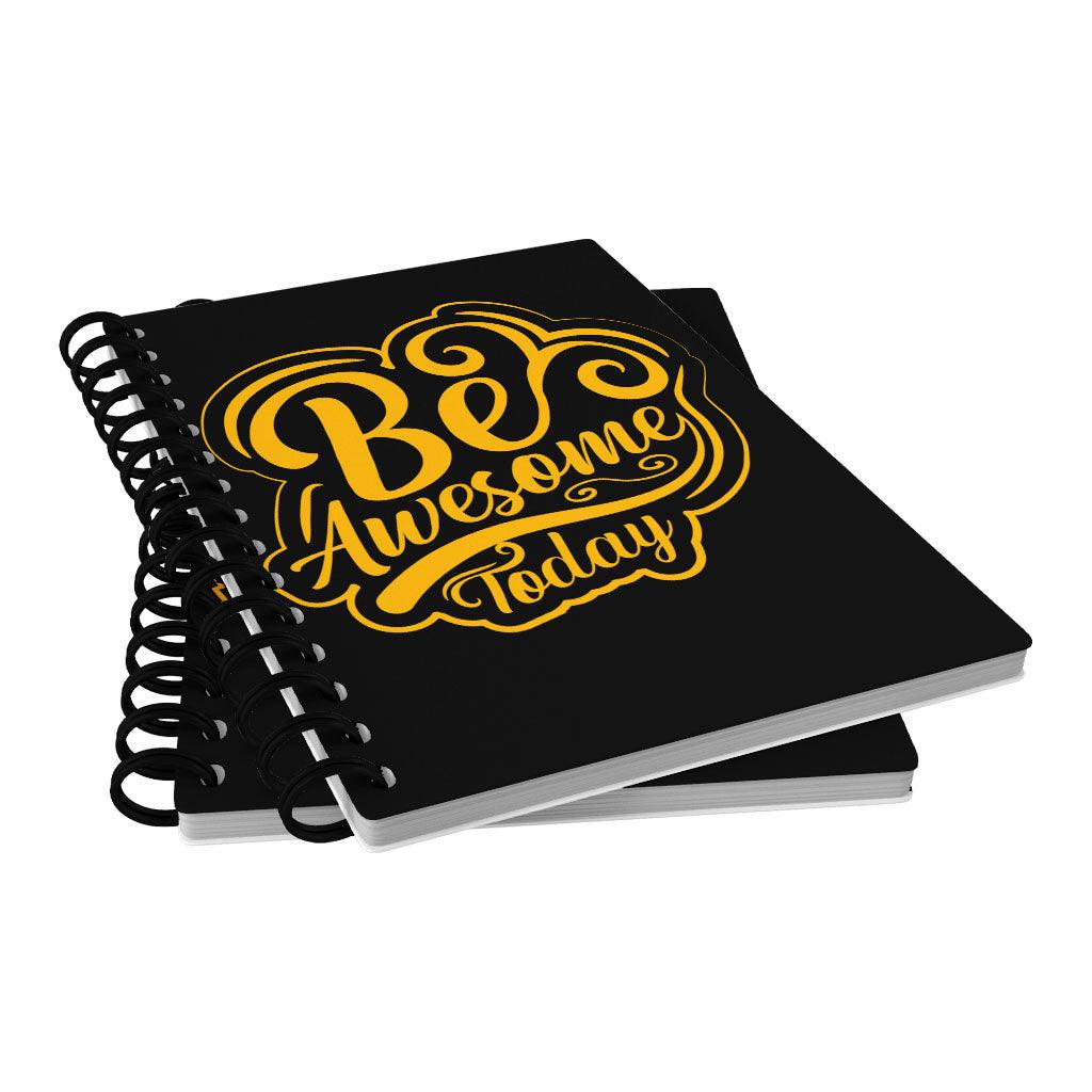Be Awesome Today Spiral Notebook - Motivational Notebook - Cute Notebook - MRSLM