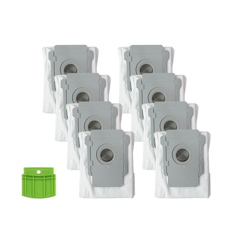 9pcs Replacements for iRobot Roomba i7 Vacuum Cleaner Parts Accessories 8*Dust Bags 1*Silicone Baffle - MRSLM