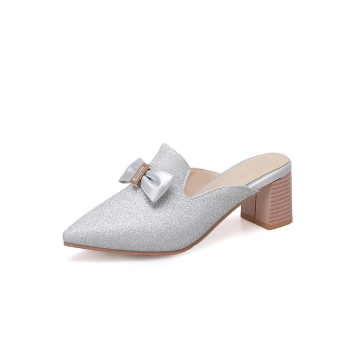 Women's New Bow Knot Pointed Toe Slippers - MRSLM