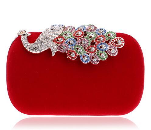velvet evening clutch, view 2 - MRSLM