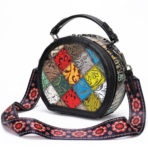 mini retro cowhide shoulder bag - MRSLM