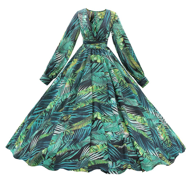 Vestido Maxi Tropicana Feminino