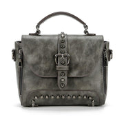studded women's messenger bag, view 17 - MRSLM
