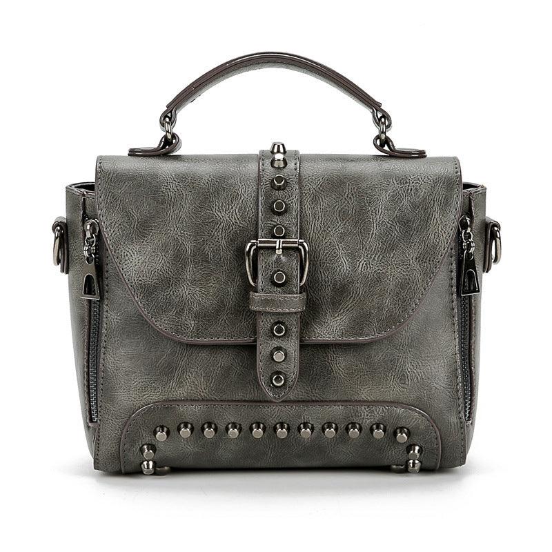 studded women's messenger bag, view 17 - MRSLM